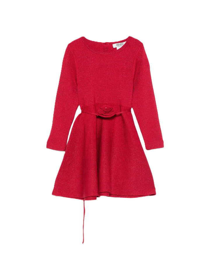 Abito rosso per neonata HF6074MS49I A4403 Liu Jo 