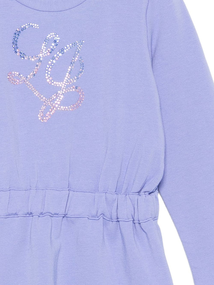 Abito lilla per bambina KF6014FS724 L9397 Liu Jo 