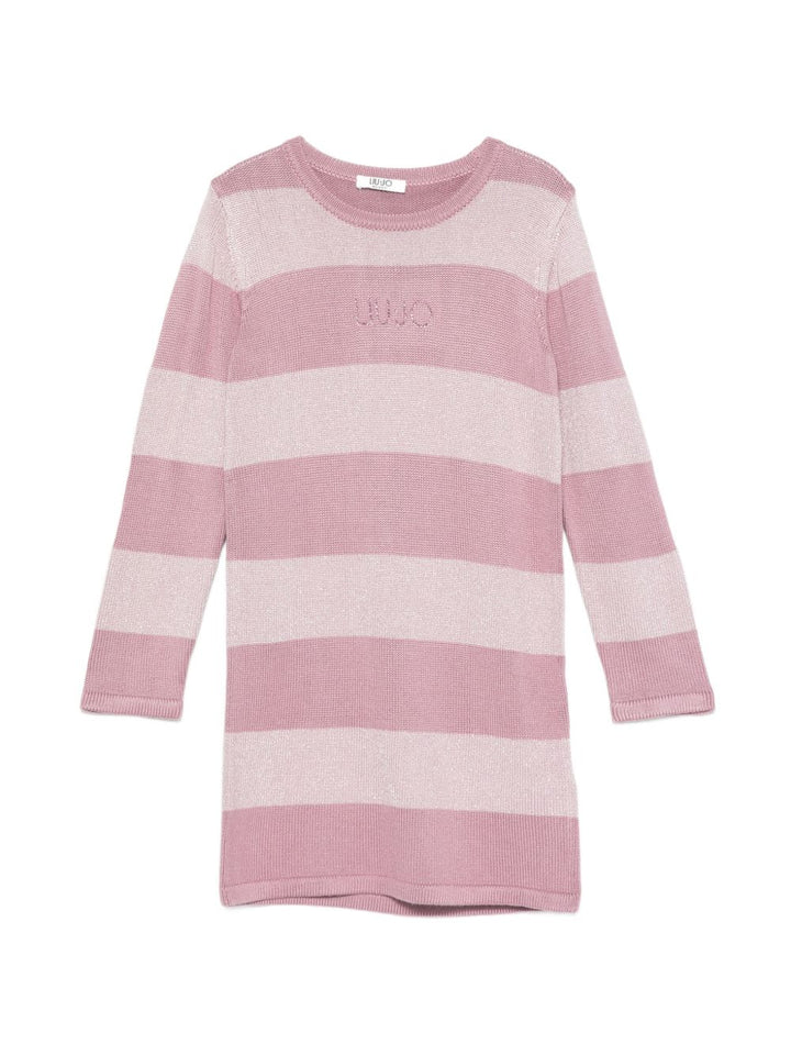 Abito lilac chiaro per bambina KF6054MS49I DDX07 Liu Jo 