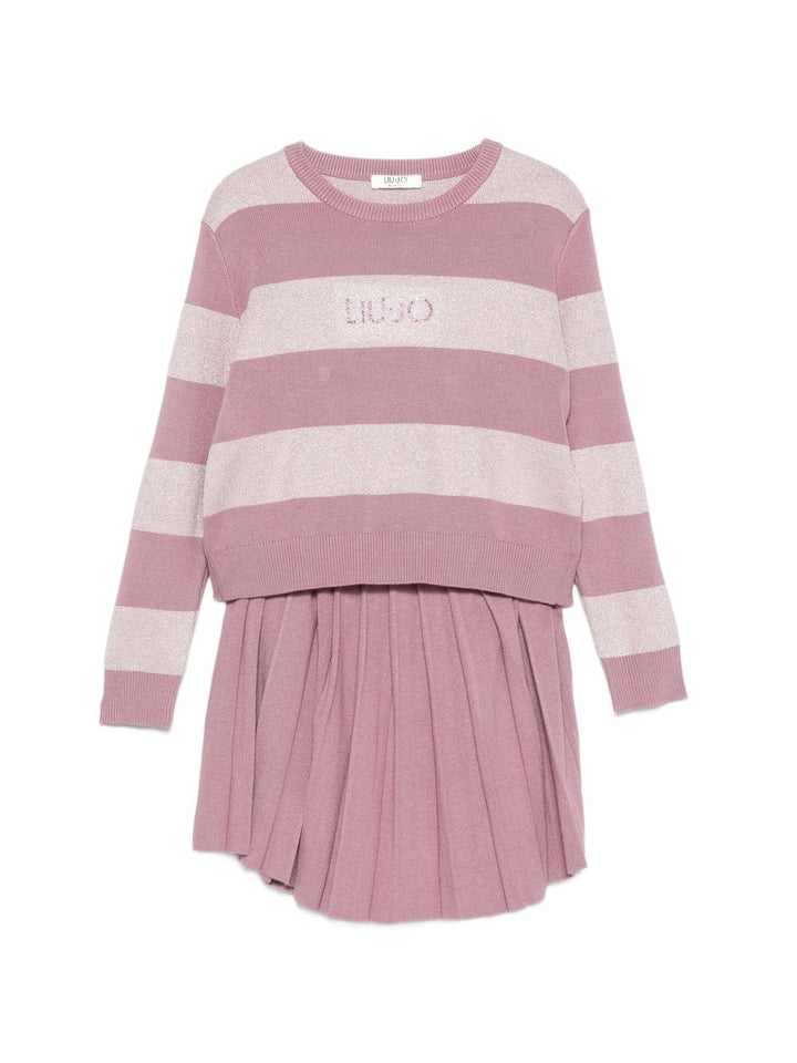 Completo lilac chiaro per bambina KF6056MS49I DDX07 Liu Jo 