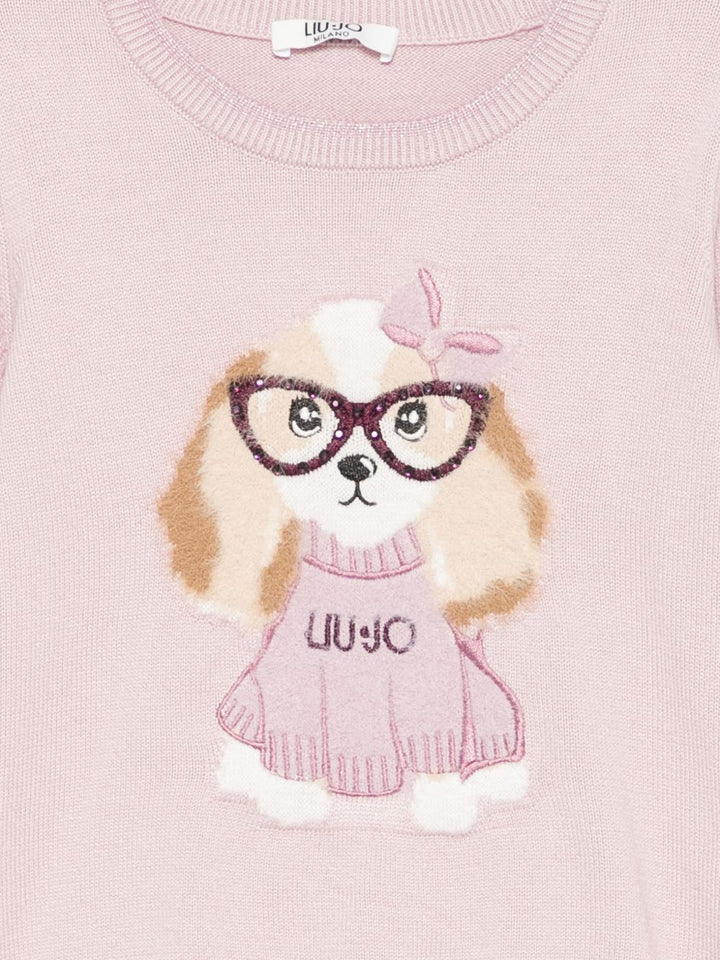 Maglione lilla chiaro per bambina KF6059MA07E L9697 Liu Jo 