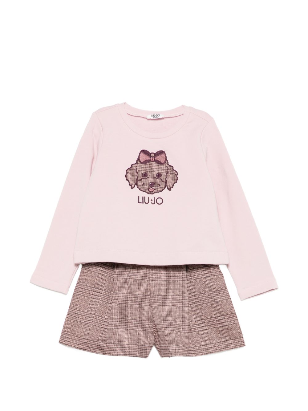 Completo rosa/marrone per bambina KF6067T664A L9101 Liu Jo 