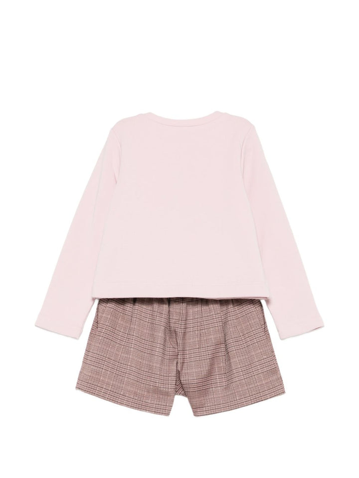 Completo rosa/marrone per bambina KF6067T664A L9101 Liu Jo 