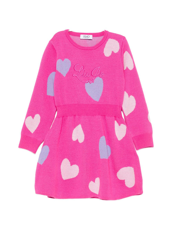 Abito rosa per bambina KF6085MA22S X0783 Liu Jo 