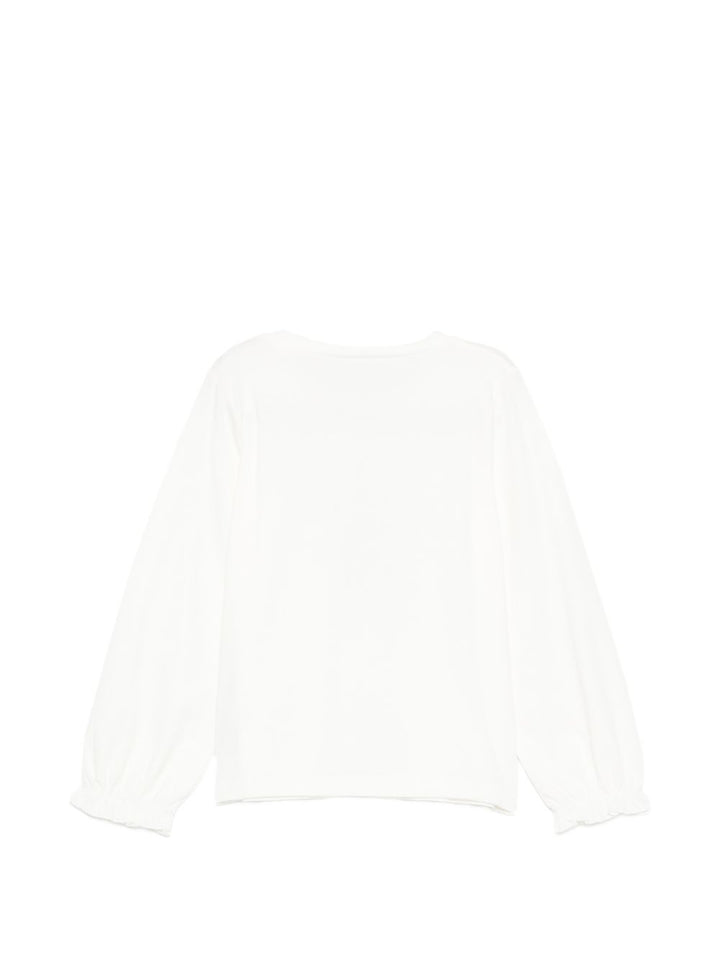 T-shirt bianca per bambina KF6097JS003 DDX11 Liu Jo 