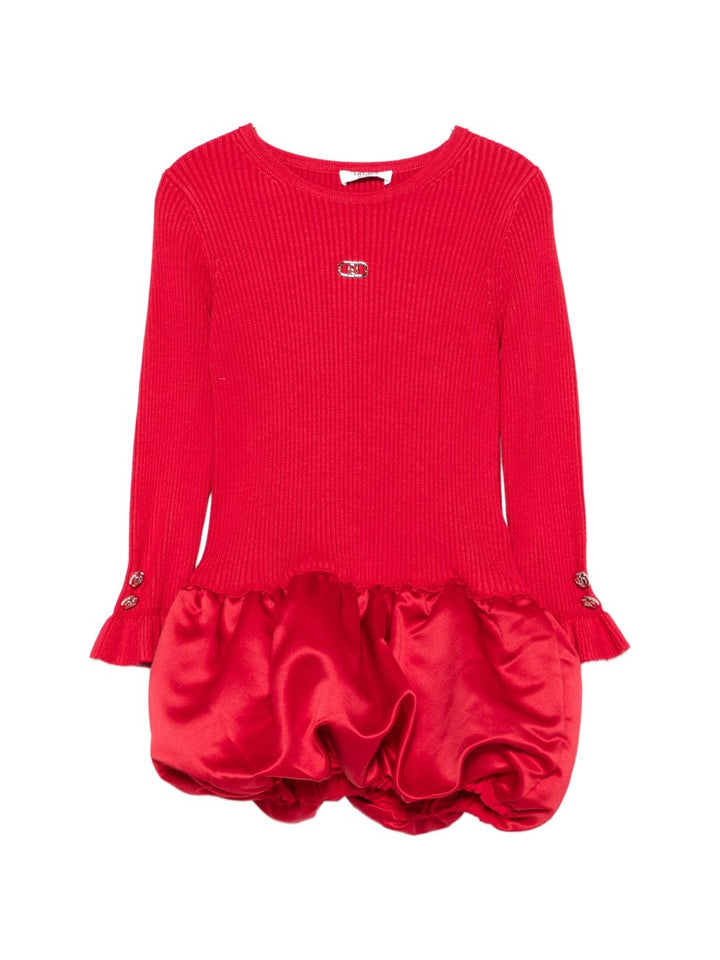 Abito rosso per bambina KF6107MS49I X0402 Liu Jo 