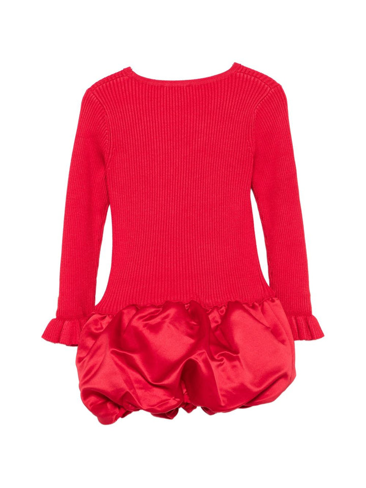 Abito rosso per bambina KF6107MS49I X0402 Liu Jo 