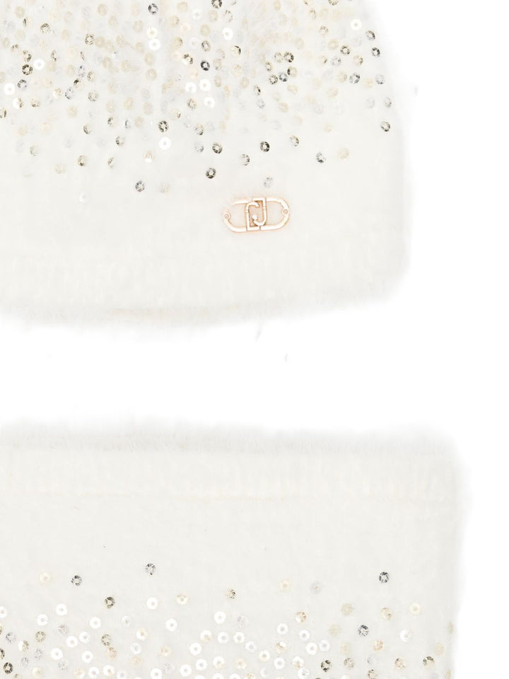 Cappello bianco neve per bambina KF6109MA94O 10602 Liu Jo 