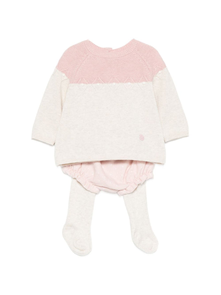 Completo sportivo bianco/rosa per neonata 2264 071 MAYORAL 