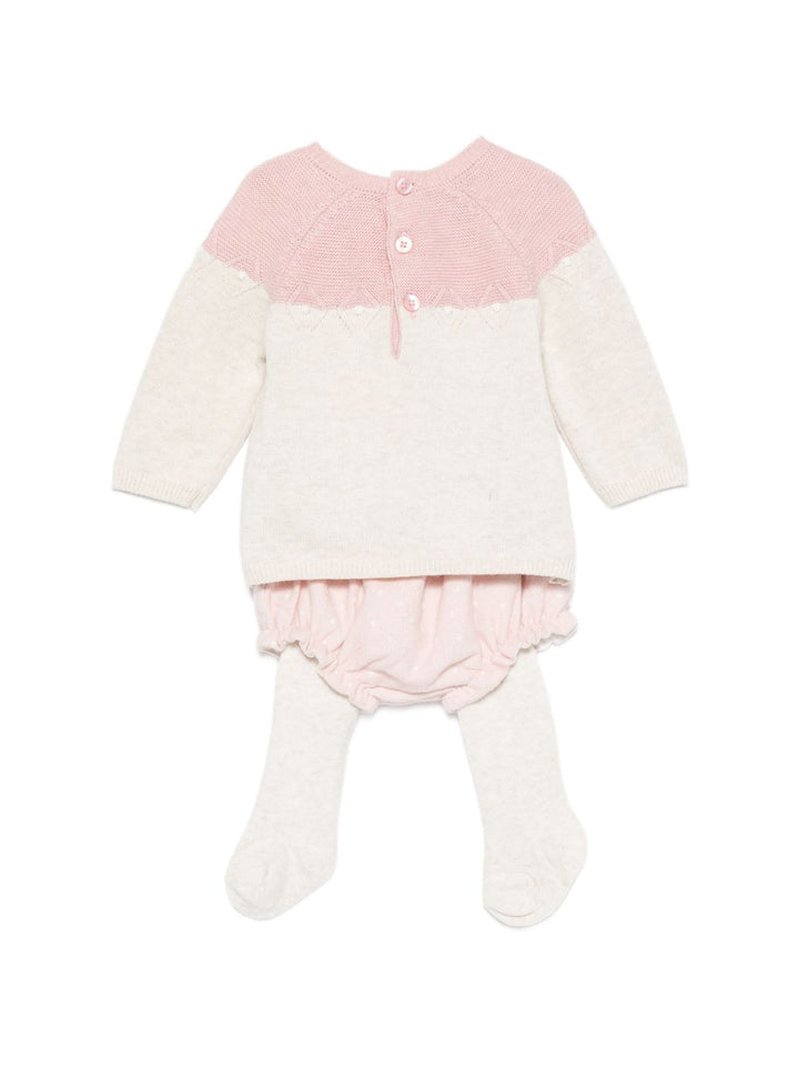 Completo sportivo bianco/rosa per neonata 2264 071 MAYORAL 
