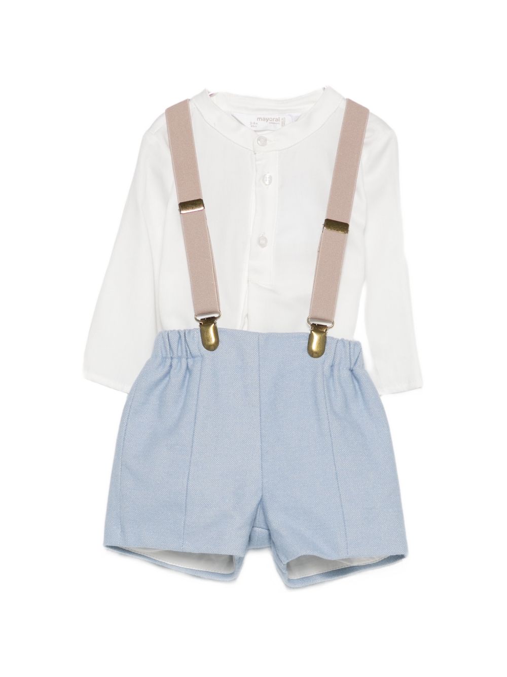 Completo bianco/blu/beige per neonato 2266 020 MAYORAL 