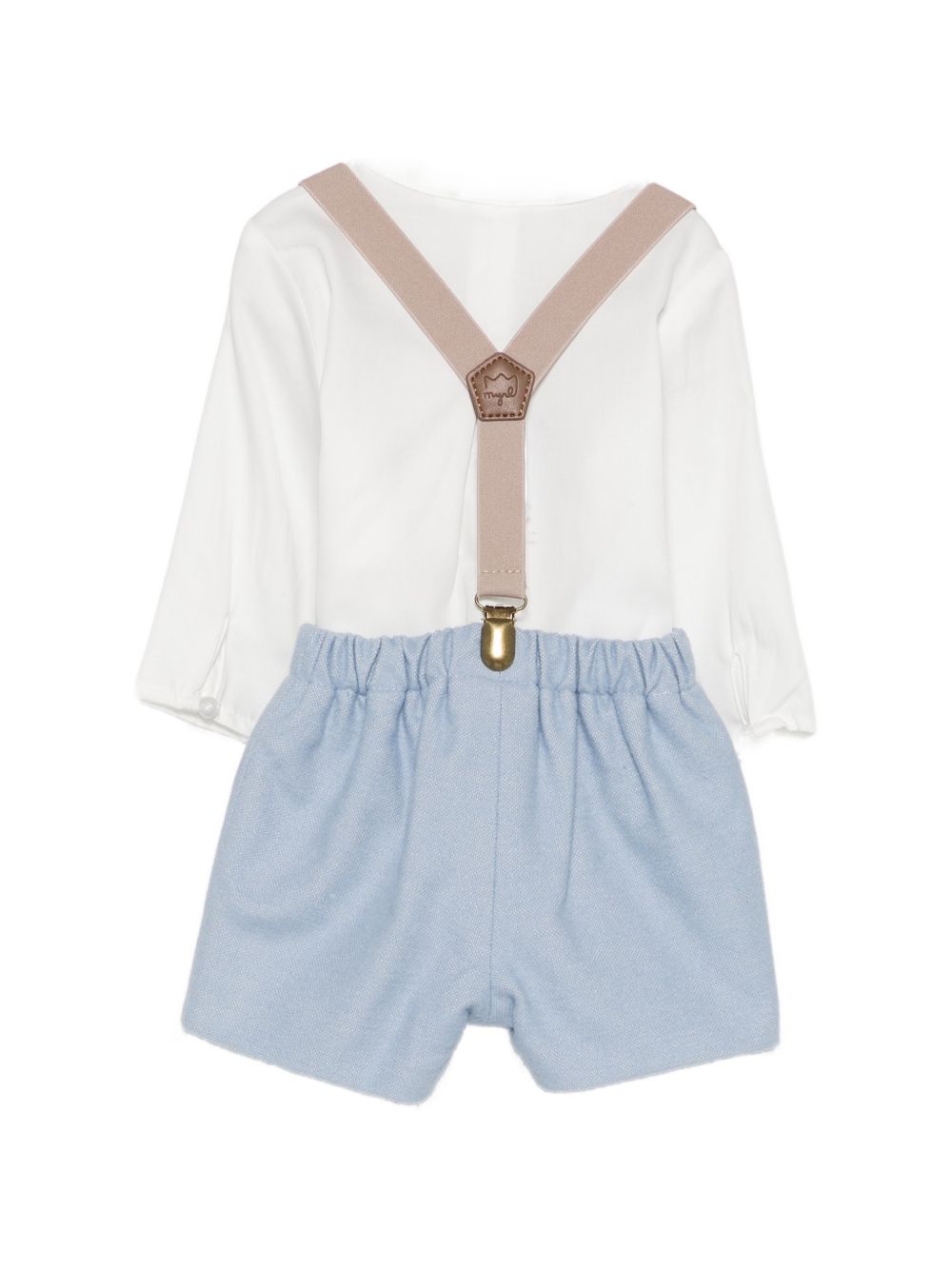 Completo bianco/blu/beige per neonato 2266 020 MAYORAL 