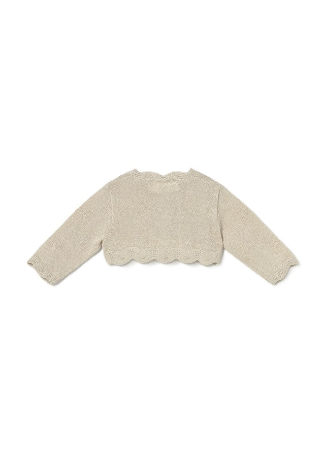 Cardigan champagne per neonata 2365 082 MAYORAL 