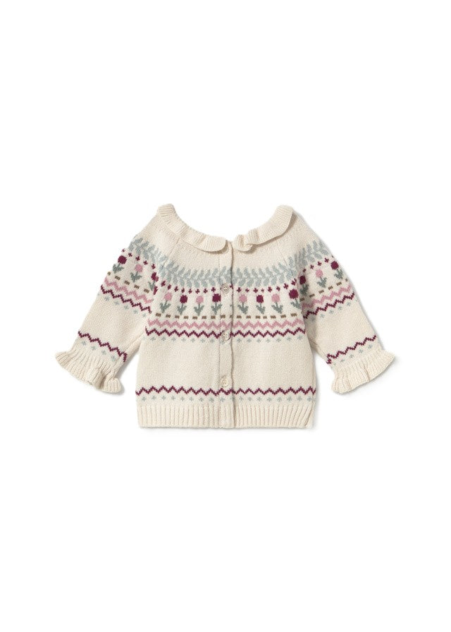 Maglione ecrù/multicolor per neonata 2366 048 MAYORAL 