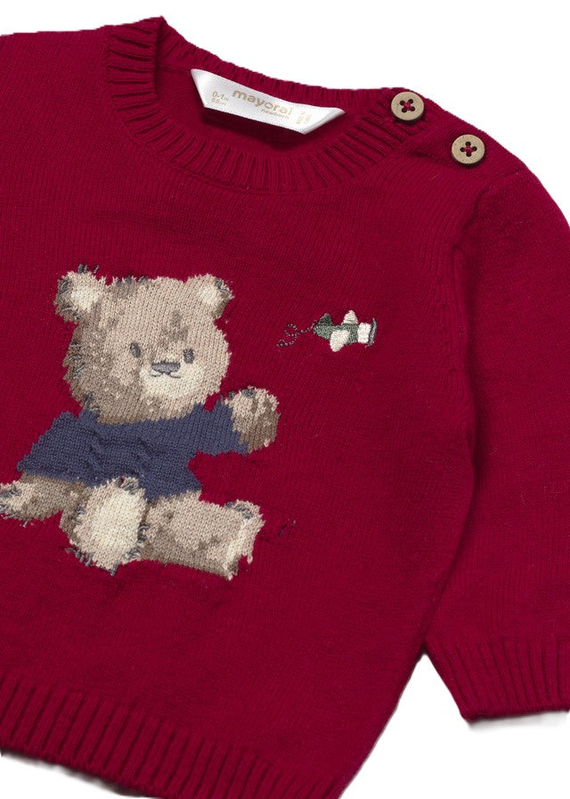 Maglione rosso per neonato 2369 052 MAYORAL 