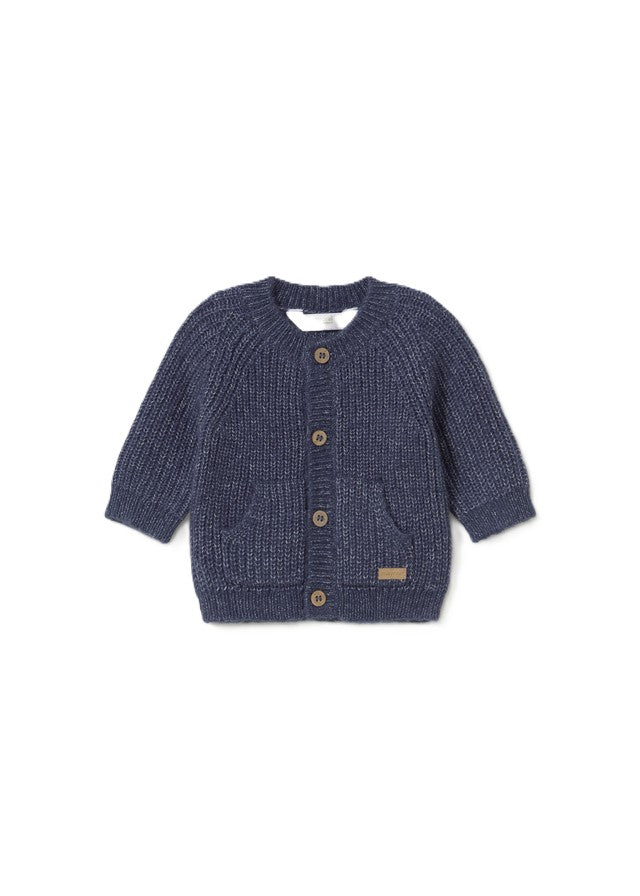 Cardigan blu scuro per neonato 2370 024 MAYORAL 