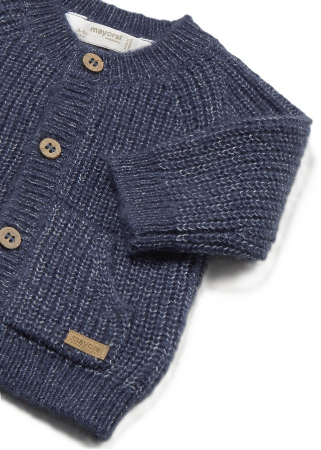 Cardigan blu scuro per neonato 2370 024 MAYORAL 
