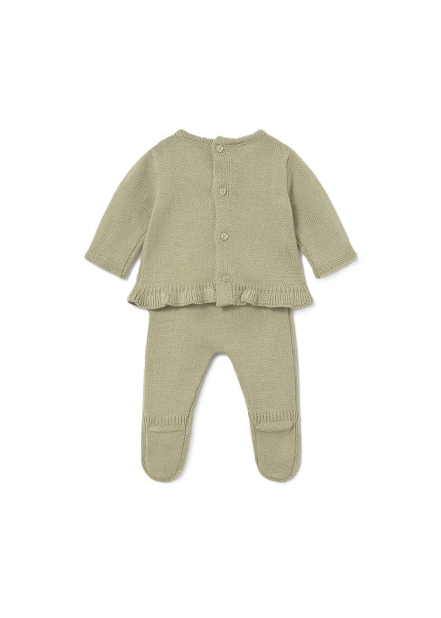 Completo verde oliva per neonata 2501 094 MAYORAL 