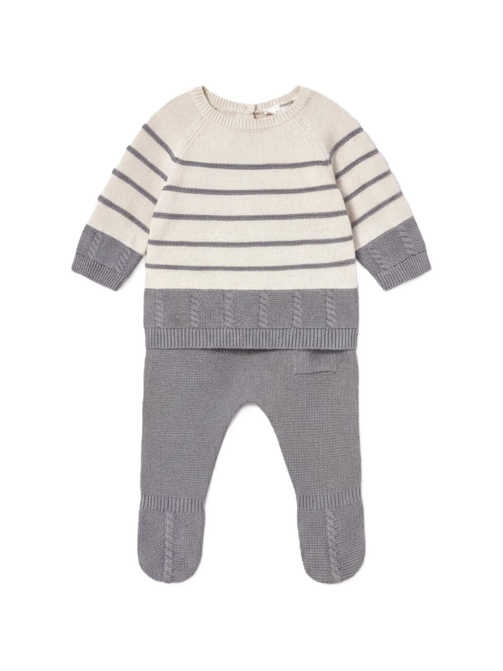 Completo ecru/grigio per neonato 2505 065 MAYORAL 