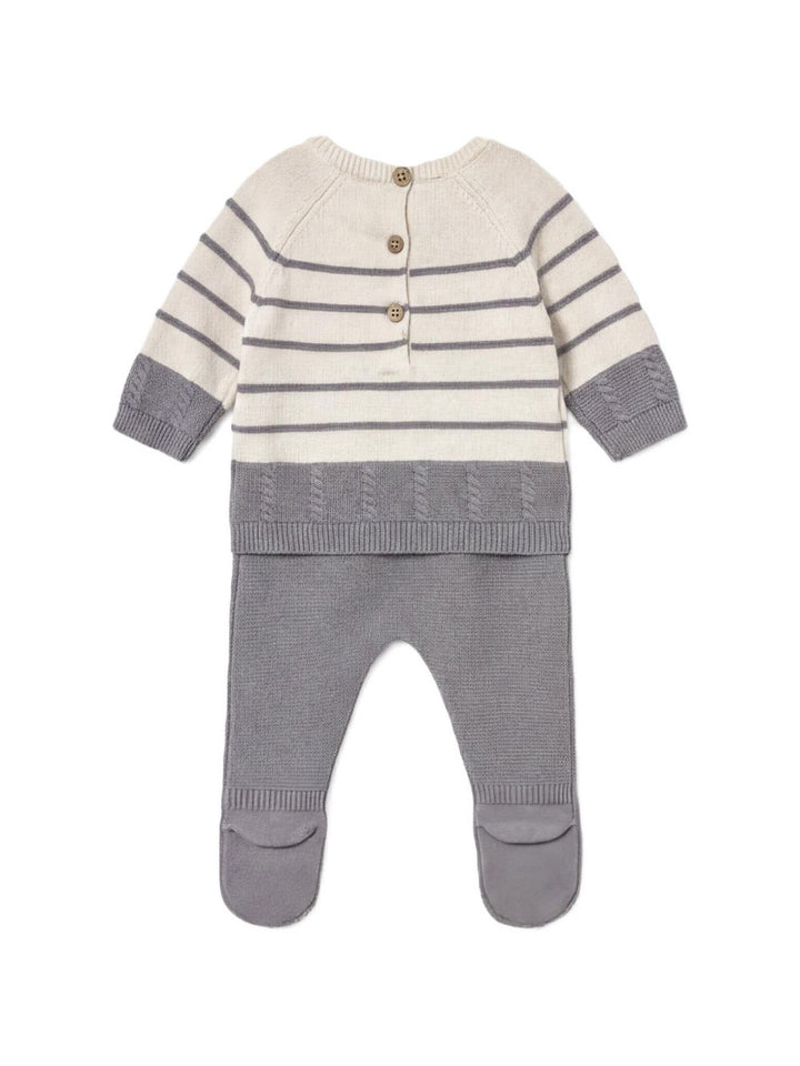 Completo ecru/grigio per neonato 2505 065 MAYORAL 