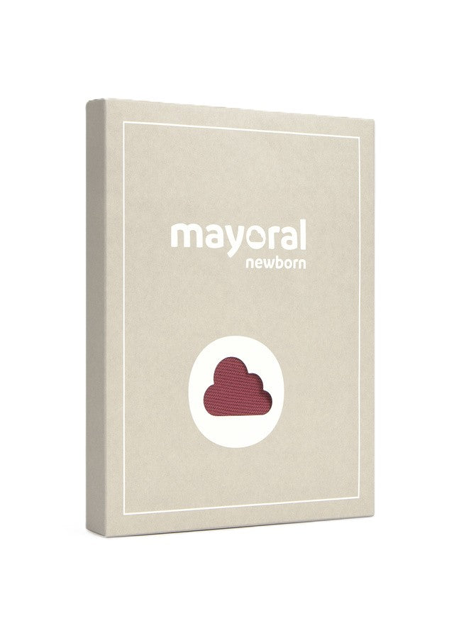 Completo ecru/rosso per neonato 2505 066 MAYORAL 