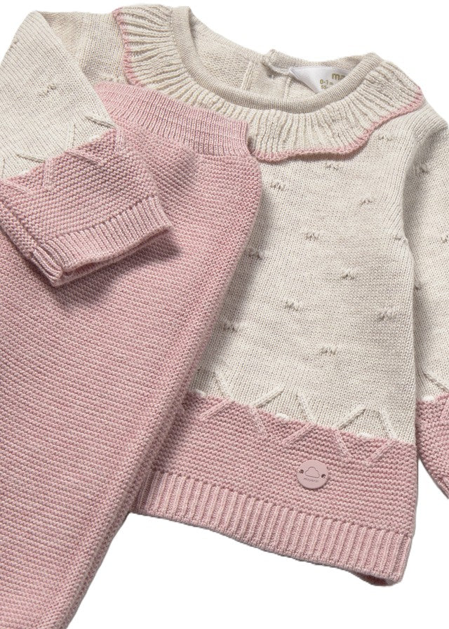 Completo beige/rosa per neonata 2513 026 MAYORAL 