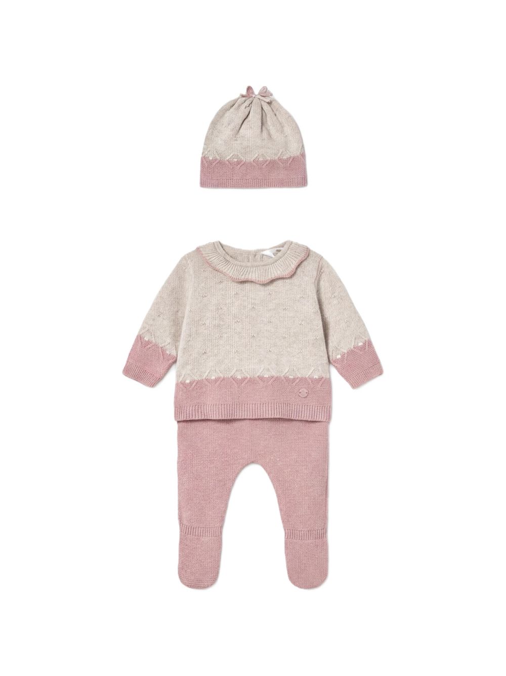 Completo beige/rosa per neonata 2513 026 MAYORAL 