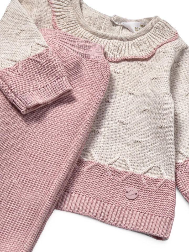 Completo beige/rosa per neonata 2513 026 MAYORAL 