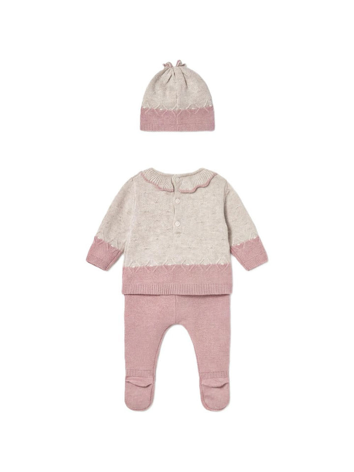 Completo beige/rosa per neonata 2513 026 MAYORAL 