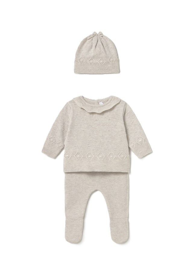 Completo beige per neonata 2513 027 MAYORAL 