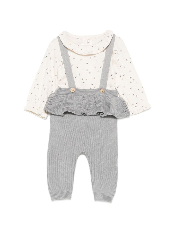 Completo ecru/grigio per neonata 2516 034 MAYORAL 
