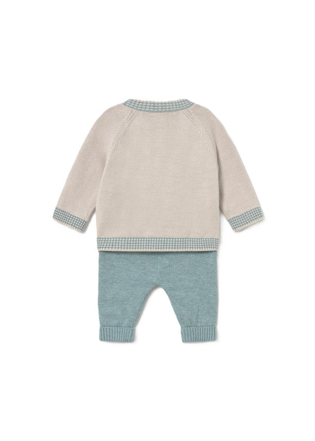 Completo beige/celeste per neonato 2523 069 MAYORAL 