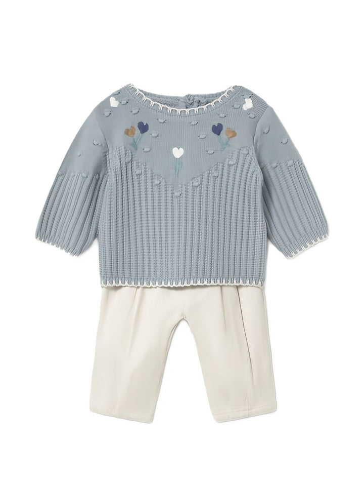 Completo blu/bianco per neonata 2526 030 MAYORAL 