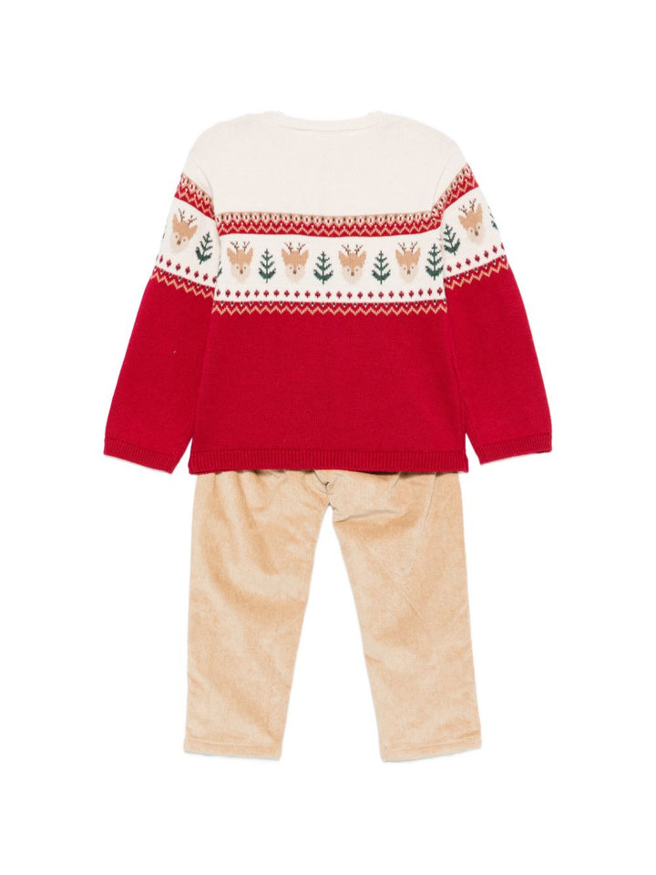 Completo beige/rosso per neonato 2532 079 MAYORAL 