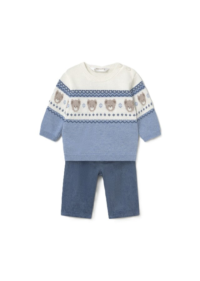 Completo blu/ecrù per neonato 2532 080 MAYORAL 