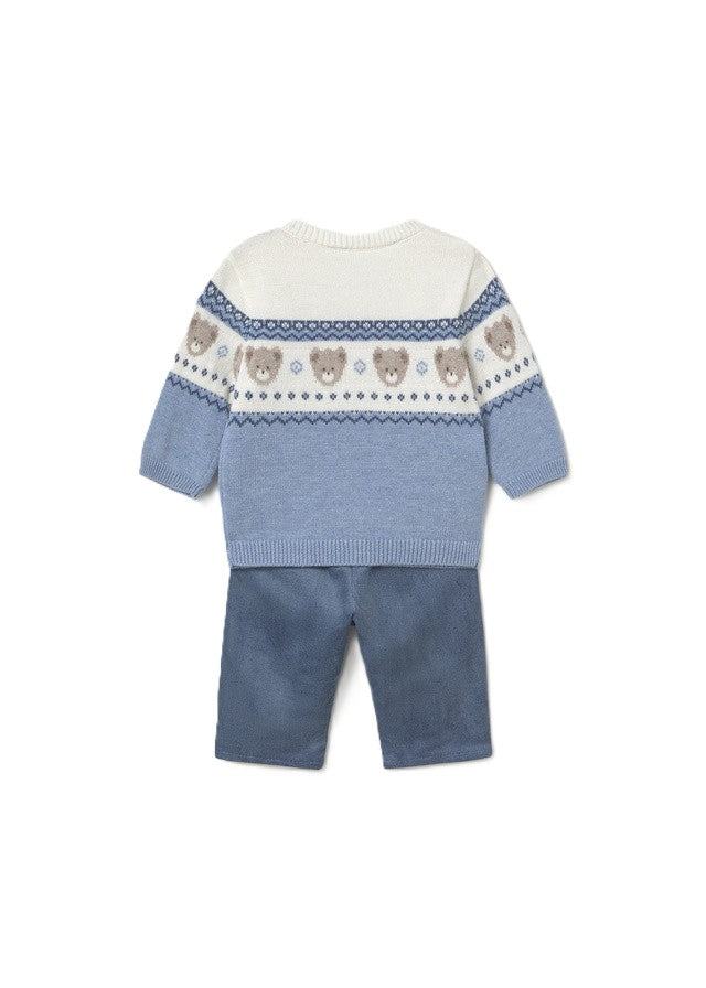 Completo blu/ecrù per neonato 2532 080 MAYORAL 