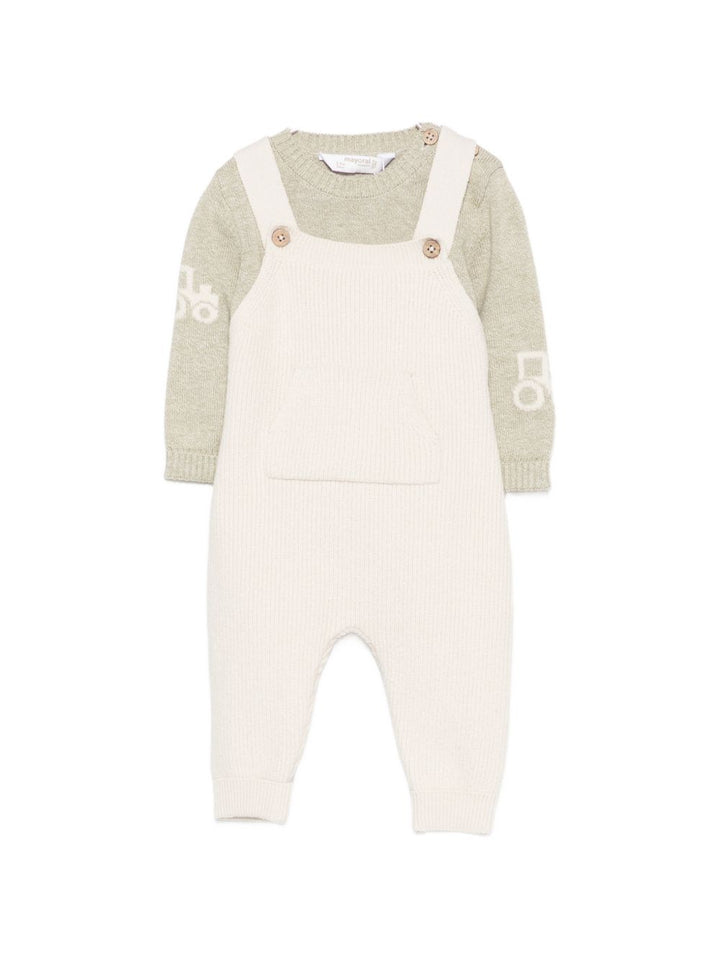Completo salopette beige/verde per neoanto 2603 023 MAYORAL 