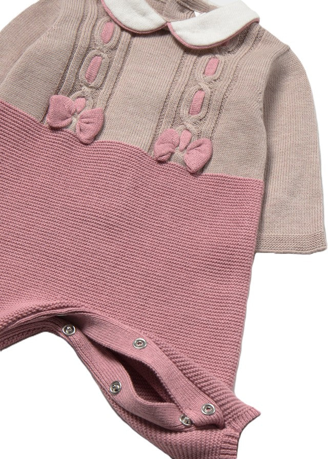 Tutina marrone/rosa per neonata 2605 034 MAYORAL 