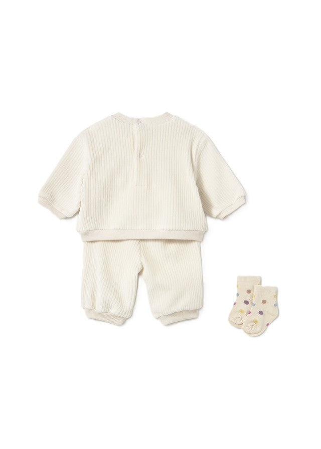 Completo ecrù per neonato 2654 057 MAYORAL 