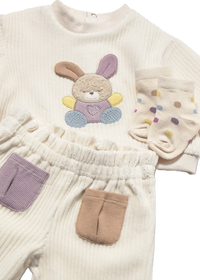 Completo ecrù per neonato 2654 057 MAYORAL 