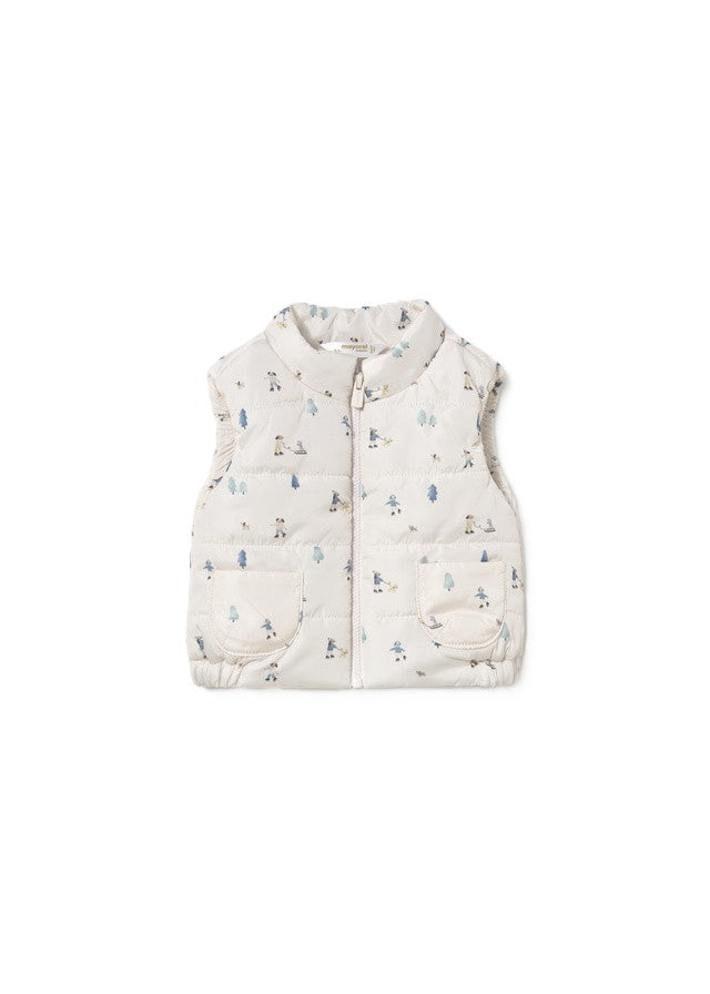 Completo ecrù/blu per neonato 2683 069 MAYORAL 