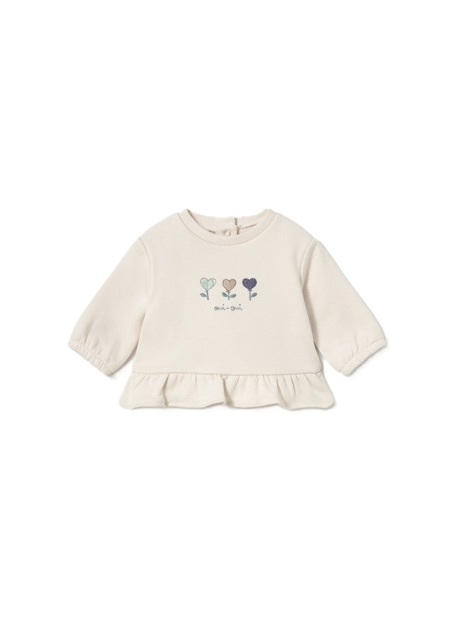 Completo ecrù/blu per neonata 2686 024 MAYORAL 