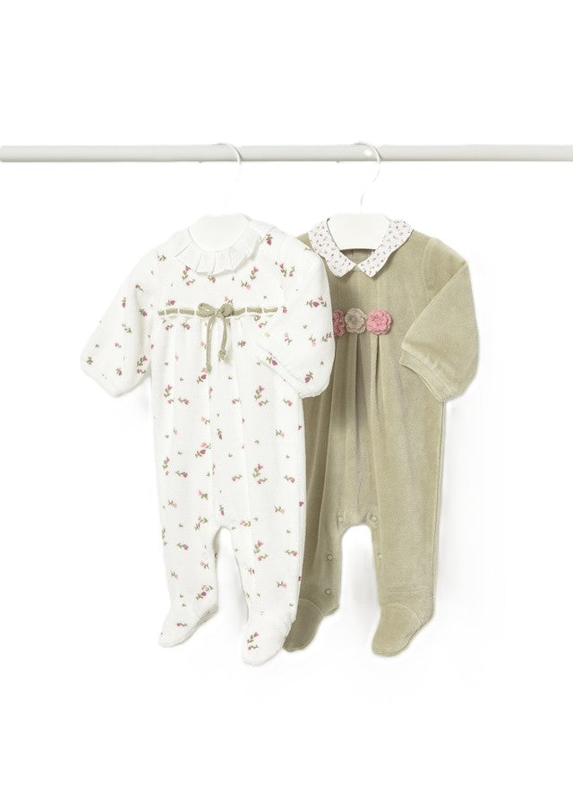 Kit tutina ecrù/verde per neoanta 2752 077 MAYORAL 