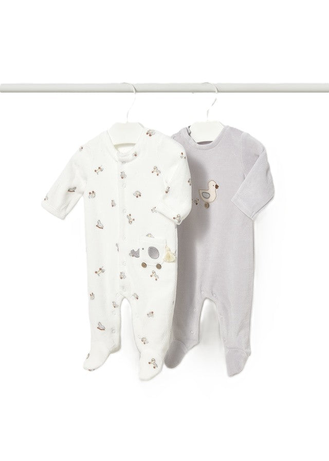 Tutina bianco/grigio per neonato 2763 072 MAYORAL 
