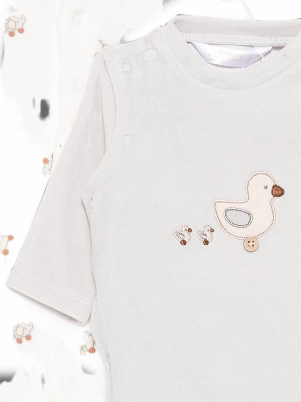 Tutina bianco/grigio per neonato 2763 072 MAYORAL 