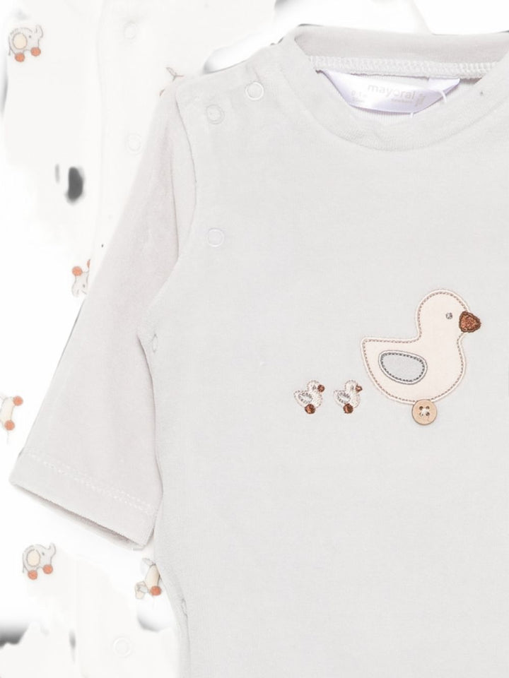 Tutina bianco/grigio per neonato 2763 072 MAYORAL 