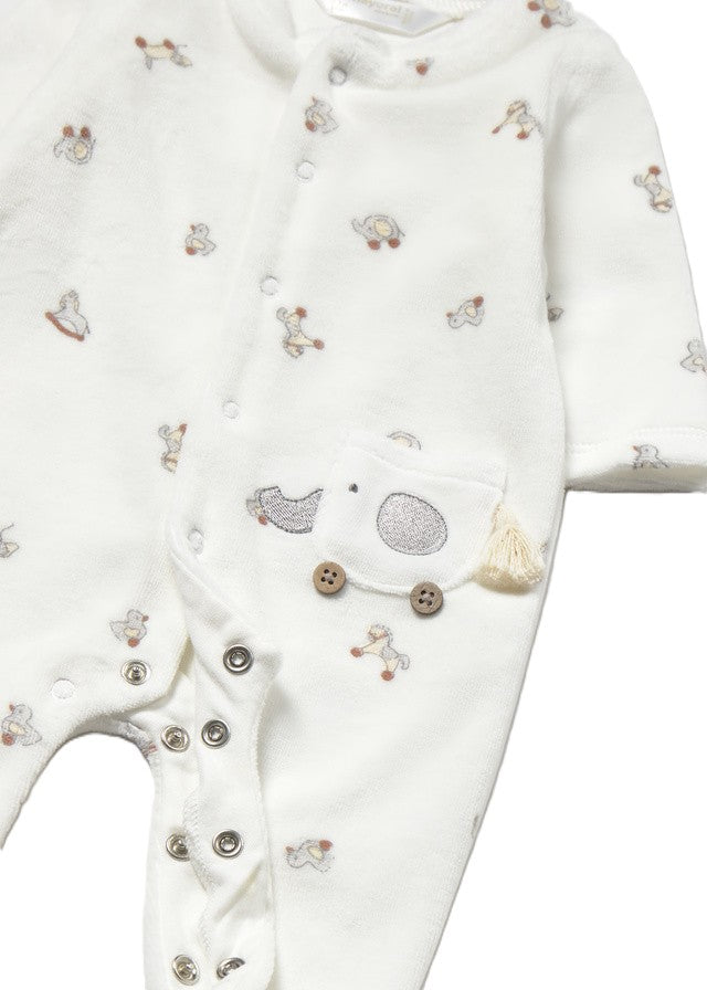 Tutina bianco/grigio per neonato 2763 072 MAYORAL 