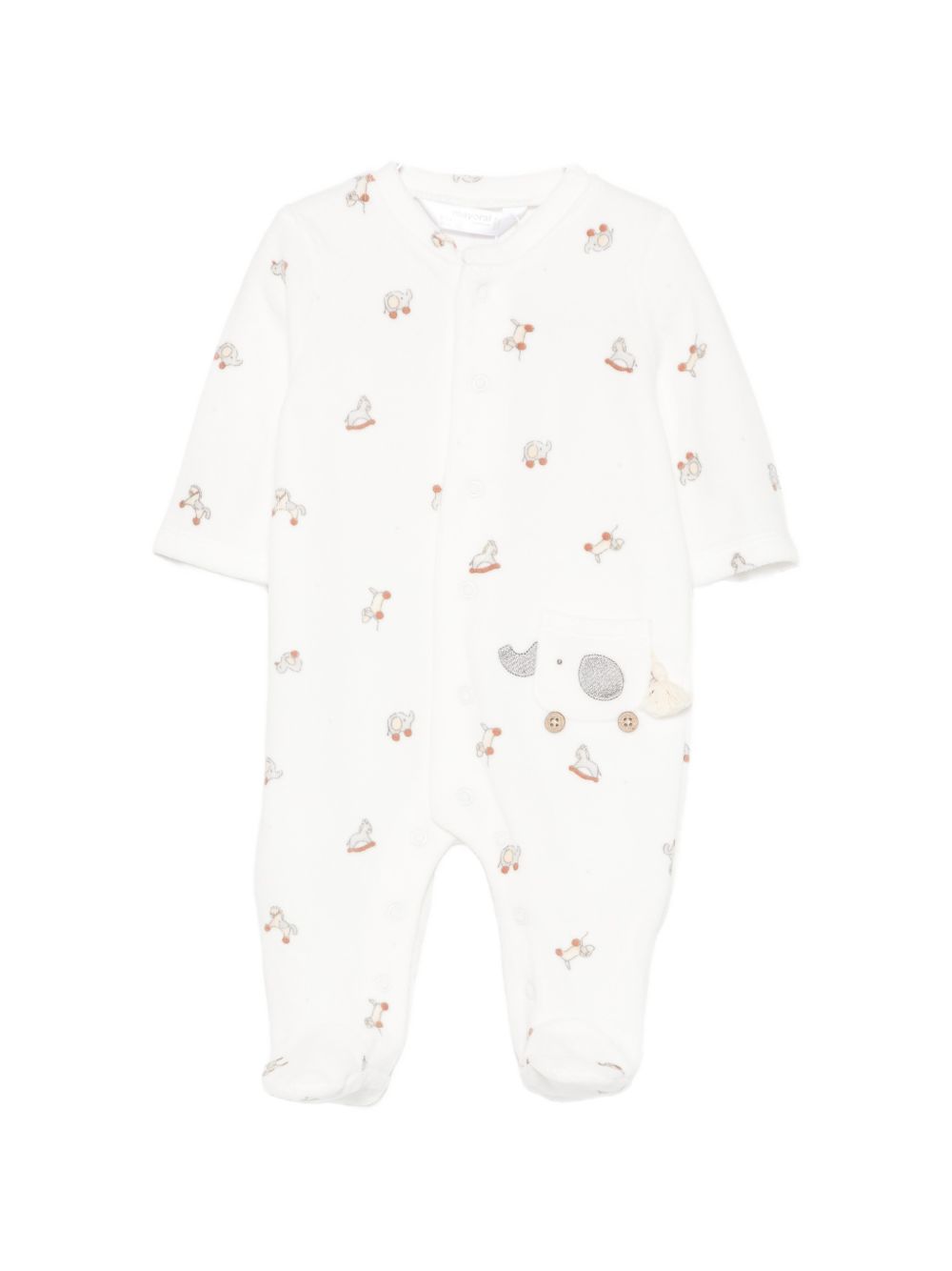 Tutina bianco/grigio per neonato 2763 072 MAYORAL 