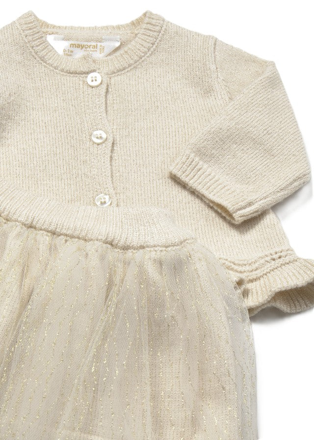 Completo beige/ecru per neonata 2811 028 MAYORAL 