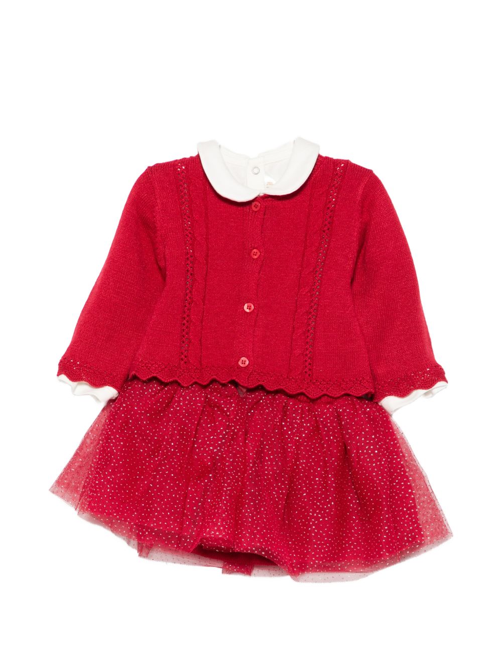 Completo rosso/ecru per neonata 2811 029 MAYORAL 